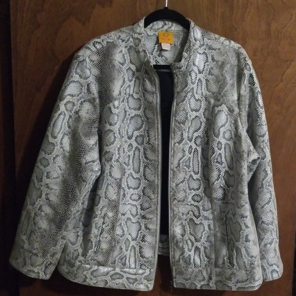 Ruby Rd. Snake Print Jacket - Picture 2 of 4
